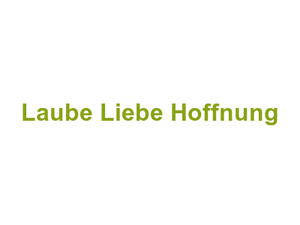 Laube Liebe Hoffnung Logo