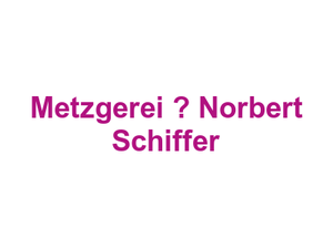 Metzgerei  Norbert Schiffer Logo