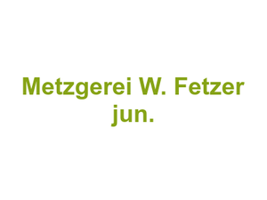 Metzgerei W. Fetzer jun. Logo