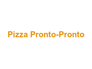 Pizza Pronto-Pronto Logo
