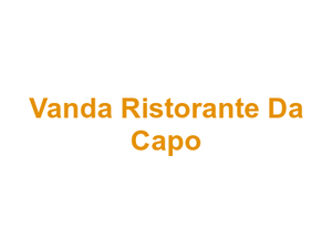 Vanda Ristorante Da Capo Logo