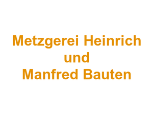 Metzgerei Heinrich und Manfred Bauten Logo