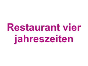 Restaurant vier jahreszeiten Logo
