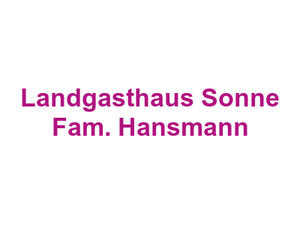 Landgasthaus Sonne Fam. Hansmann Logo