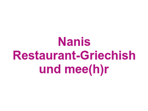 Nani's Restaurant-Griechish und mee(h)r Logo