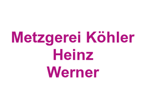 Metzgerei Köhler Heinz Werner Logo