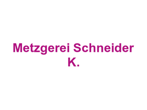 Metzgerei Schneider K. Logo