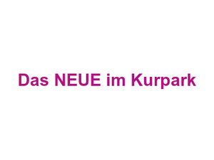 Das NEUE im Kurpark Logo
