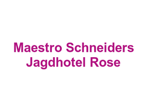 Maestro Schneider's Jagdhotel Rose Logo