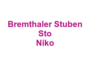 Bremthaler Stuben Sto Niko Logo