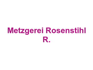 Metzgerei Rosenstihl R. Logo