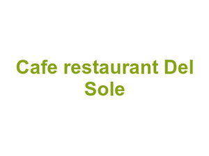 Cafe restaurant Del Sole Logo