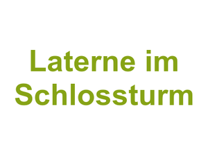 Laterne im Schlossturm Logo