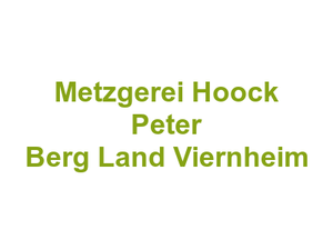Metzgerei Hoock Peter Berg Land Viernheim Logo