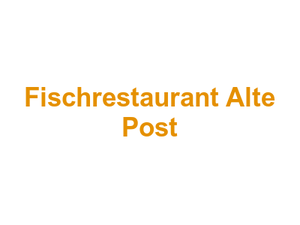 Fischrestaurant Alte Post Logo