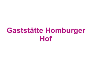 Gaststätte Homburger Hof Logo