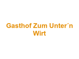 Gasthof Zum Unter´n Wirt Logo