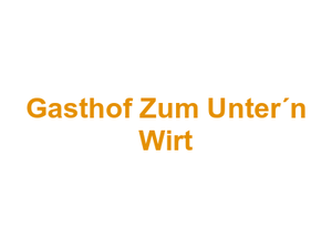 Gasthof Zum Unter´n Wirt Logo