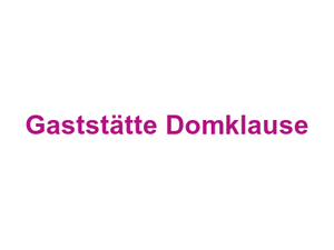 Gaststätte Domklause Logo