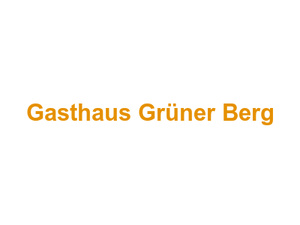 Gasthaus Grüner Berg Logo