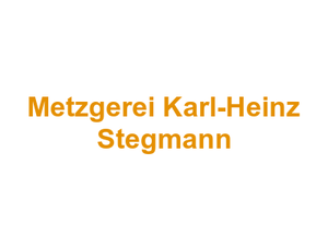 Metzgerei Karl-Heinz Stegmann Logo