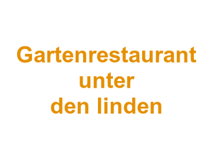 Gartenrestaurant unter den linden Logo