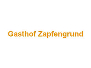 Gasthof Zapfengrund Logo