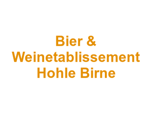 Bier & Weinetablissement Hohle Birne Logo