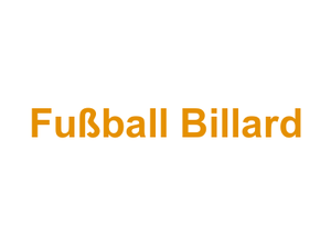 Fußball Billard Logo