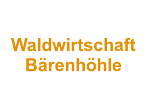 Waldwirtschaft  Bärenhöhle Logo