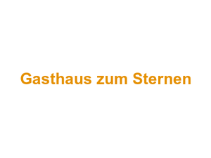 Gasthaus zum Sternen Logo