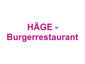 HÄGE - Burgerrestaurant Logo