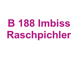 B 188 Imbiss Raschpichler Logo
