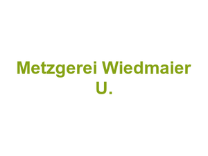 Metzgerei Wiedmaier U. Logo