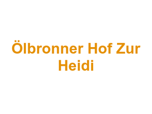 Ölbronner Hof Zur Heidi Logo