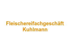 Metzgerei Fleischereifachgeschäft Kuhlmann Logo