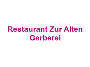 Restaurant Zur Alten Gerberei Logo