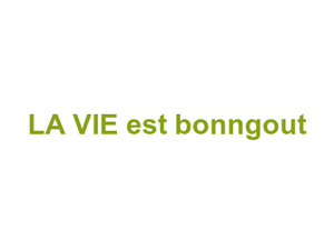 LA VIE est bonngout Logo
