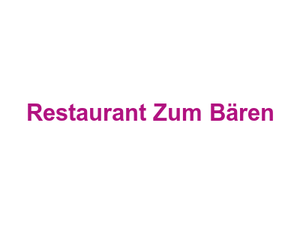 Restaurant Zum Bären Logo