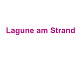 Lagune am Strand Logo