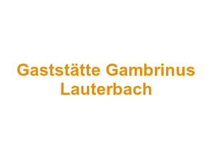 Gaststätte Gambrinus Lauterbach Logo