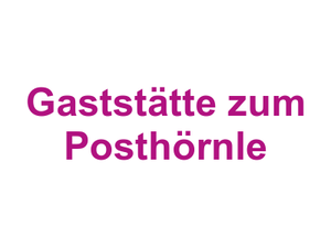 Gaststätte zum Posthörnle Logo