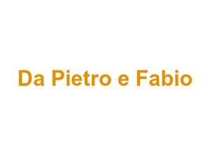 Da Pietro e Fabio Logo