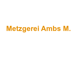 Metzgerei Ambs M. Logo