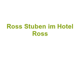 Ross Stuben im Hotel Ross Logo