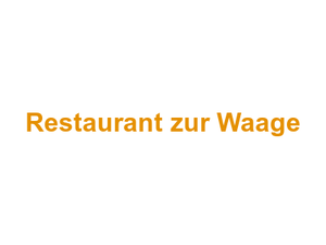 Restaurant zur Waage Logo