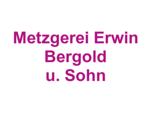 Metzgerei Erwin Bergold u. Sohn Logo