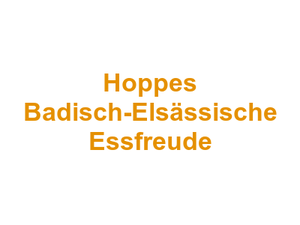 Hoppe's Badisch-Elsässische Essfreude Logo