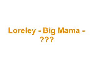Panorama Restaurant Loreley - Big Mama - 大媽媽 Logo