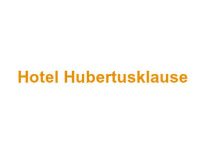 Hotel Hubertusklause Logo